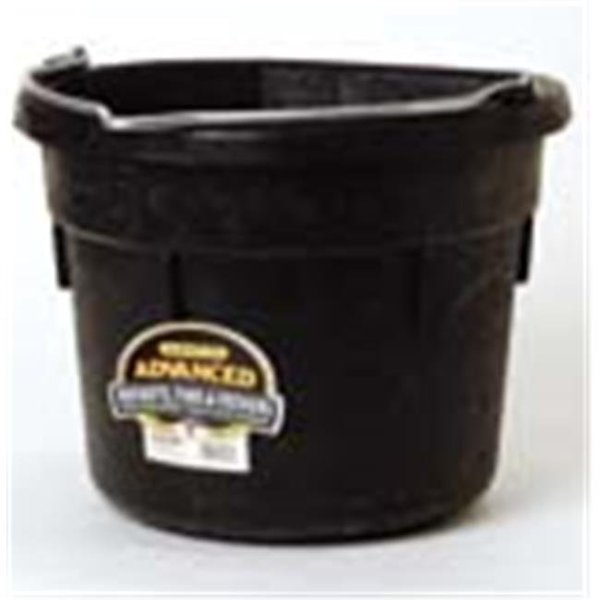 Miller Miller Rubber Flatback Bucket Black 18 Quart - DFW18/DF18FBA 279811